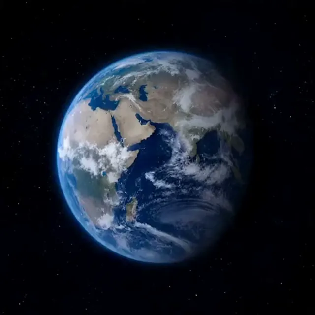 Camera diving from outer space through the atmosphere down to a specific place