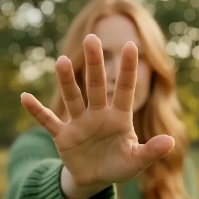 Image where sharp focus moves from one marked point to another while the rest blurs